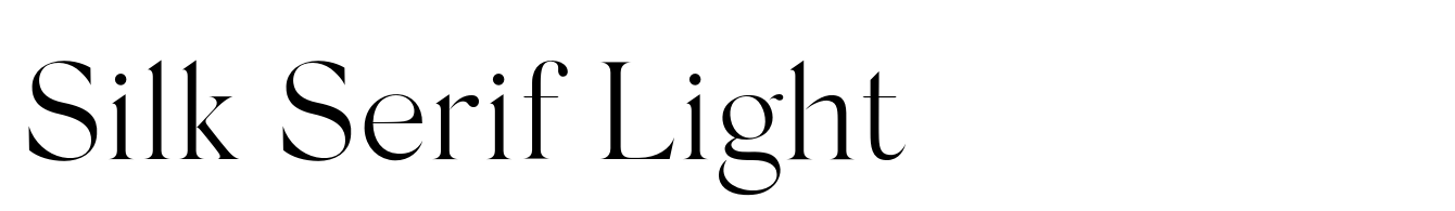 Silk Serif Light